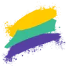 YellowTealPurple